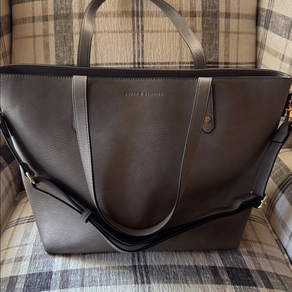 Poppy & Peonies Go-Getter Tote Dark Grey - Picture 7 of 14